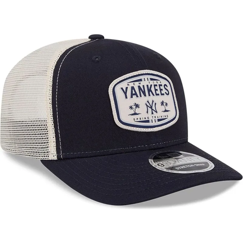 trucker-cap-marineblau-9seventy-stretch-snap-patch-new-york-yankees-mlb-von-new-era