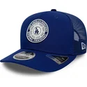 blaue-trucker-kappe-9seventy-stretch-snap-circle-spring-training-der-los-angeles-dodgers-mlb-von-new-era