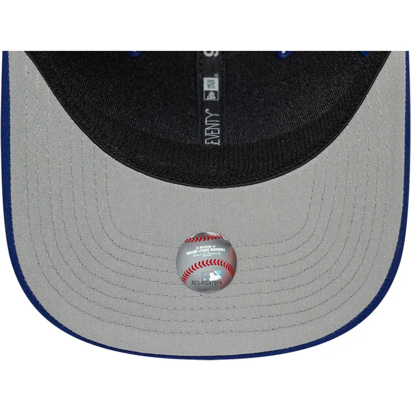 blaue-trucker-kappe-9seventy-stretch-snap-circle-spring-training-der-los-angeles-dodgers-mlb-von-new-era