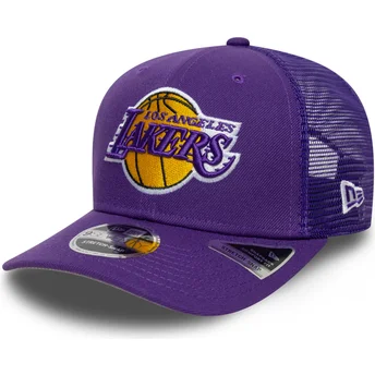 New Era 9SEVENTY Stretch Snap Eg Los Angeles Lakers NBA Purple Trucker Hat