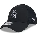 gorra-trucker-negra-ajustada-con-logo-negro-39thirty-evergreen-neo-de-new-york-yankees-mlb-de-new-era