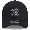 new-era-black-logo-39thirty-evergreen-neo-new-york-yankees-mlb-black-fitted-trucker-hat