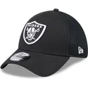 svart-justerad-trucker-keps-39thirty-evergreen-neo-fran-las-vegas-raiders-nfl-av-new-era