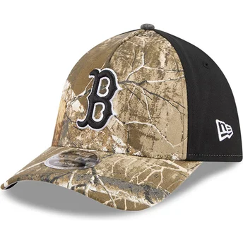 Böjd keps kamouflage justerad 39THIRTY M-Crown A Frame Realtree Boston Red Sox MLB från New Era