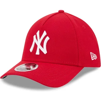 Röd böjd keps justerbar 39THIRTY M-Crown A Frame från New York Yankees MLB av New Era