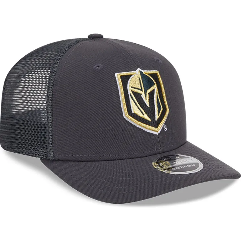 graue-trucker-kappe-9seventy-stretch-snap-evergreen-der-vegas-golden-knights-nhl-von-new-era