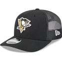 schwarze-trucker-kappe-9seventy-stretch-snap-evergreen-der-pittsburgh-penguins-nhl-von-new-era