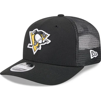 Sapkák ívelt fekete snapback 9SEVENTY Stretch Snap Evergreen Pittsburgh Penguins NHL New Era