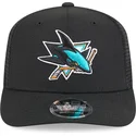 schwarze-trucker-kappe-9seventy-stretch-snap-evergreen-san-jose-sharks-nhl-von-new-era