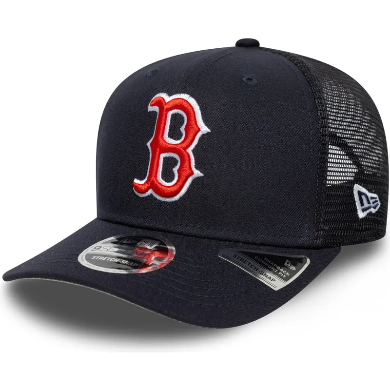 new-era-9seventy-stretch-snap-evergreen-boston-red-sox-mlb-navy-blue-trucker-hat