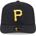 schwarze-trucker-kappe-9seventy-stretch-snap-evergreen-der-pittsburgh-pirates-mlb-von-new-era