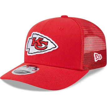 Sapkák ívelt piros snapback 9SEVENTY Stretch Snap Evergreen Kansas City Chiefs NFL New Era