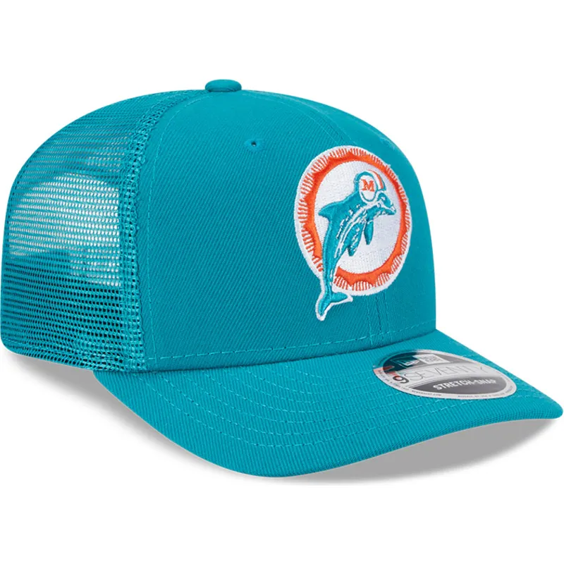 trucker-cap-blau-9seventy-stretch-snap-evergreen-helmet-der-miami-dolphins-nfl-von-new-era