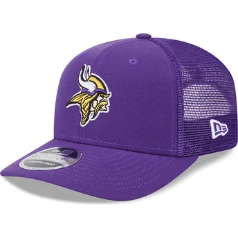 Sapkák ívelt lila snapback 9SEVENTY Stretch Snap Evergreen Minnesota Vikings NFL New Era
