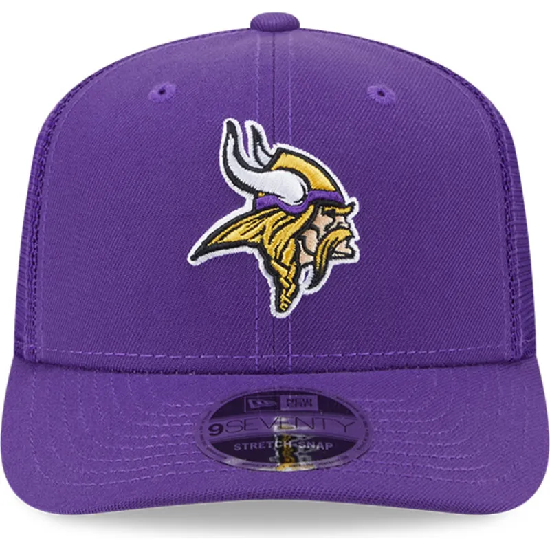 lila-trucker-keps-9seventy-stretch-snap-evergreen-fran-minnesota-vikings-nfl-av-new-era