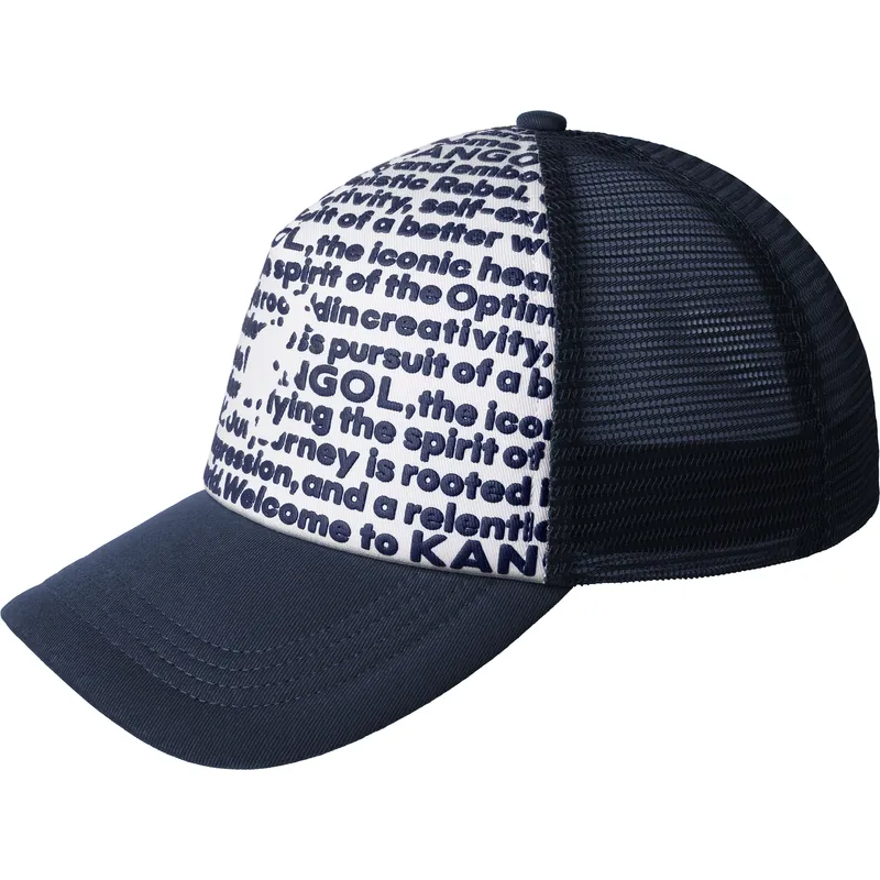 trucker-kappe-marineblau-fine-print-von-kangol