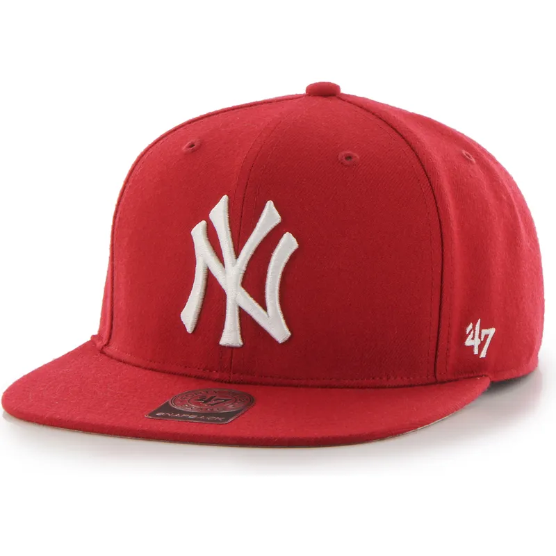 sapkak-lapos-piros-snapback-captain-no-shot-new-york-yankees-mlb-47-brand
