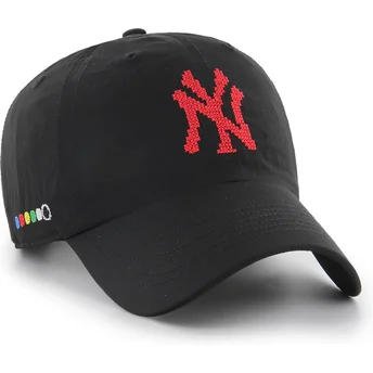 Sapkák ívelt fekete állítható Clean Up Eight Bit Hero New York Yankees MLB 47 Brand