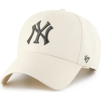 Sapkák ívelt bézs snapback MVP New York Yankees MLB 47 Brand