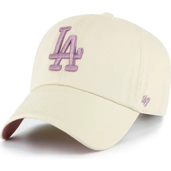 Cap ívelt бежов регулируема лента Clean Up Ballpark Los Angeles Dodgers MLB 47 Brand