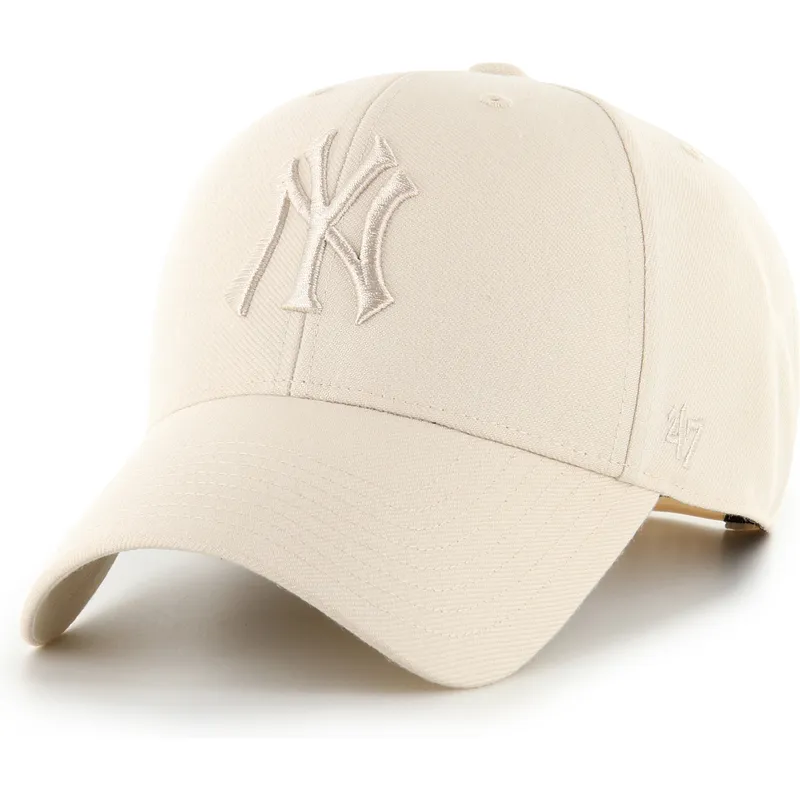 sapkak-ivelt-bezs-snapback-mvp-ballpark-new-york-yankees-mlb-47-brand