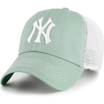 Grüne Trucker-Kappe Clean Up Trawler der New York Yankees MLB von 47 Brand