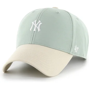 Sapkák ívelt zöld állítható pánt MVP Base Runner Two Tone Legend New York Yankees MLB 47 Brand