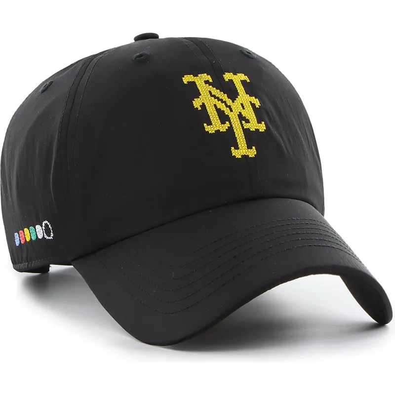 sapkak-ivelt-fekete-allithato-clean-up-eight-bit-hero-new-york-mets-mlb-47-brand
