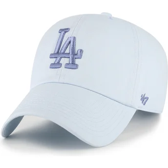 Sapkák ívelt kék állítható pánt Clean Up No Loop Label Los Angeles Dodgers MLB 47 Brand