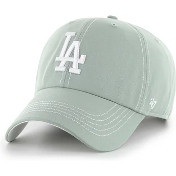 Cap ívelt зелен регулируема лента Clean Up Contrast Stitch Los Angeles Dodgers MLB 47 Brand