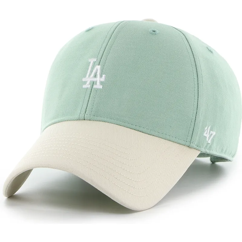 grune-verstellbare-gebogene-kappe-mvp-base-runner-two-tone-legend-der-los-angeles-dodgers-mlb-von-47-brand