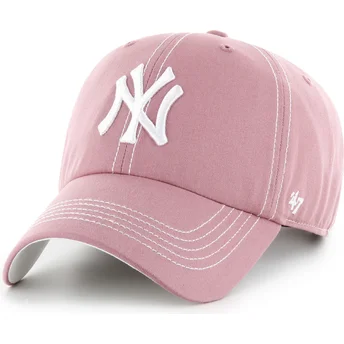 Cap ívelt роза регулируема лента Clean Up Contrast Stitch New York Yankees MLB 47 Brand