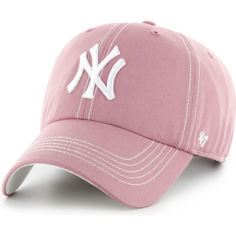 sapkak-ivelt-rozsaszin-allithato-pant-clean-up-contrast-stitch-new-york-yankees-mlb-47-brand