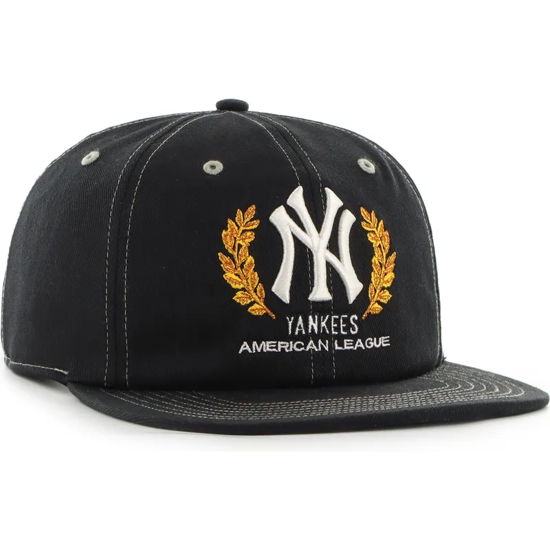 schwarze-flache-snapback-kappe-captain-rl-keepsake-der-new-york-yankees-mlb-von-47-brand