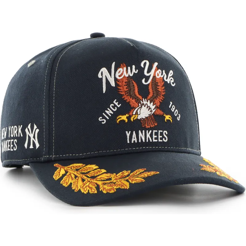 marineblaue-gebogene-snapback-kappe-hitch-keepsake-der-new-york-yankees-mlb-von-47-brand