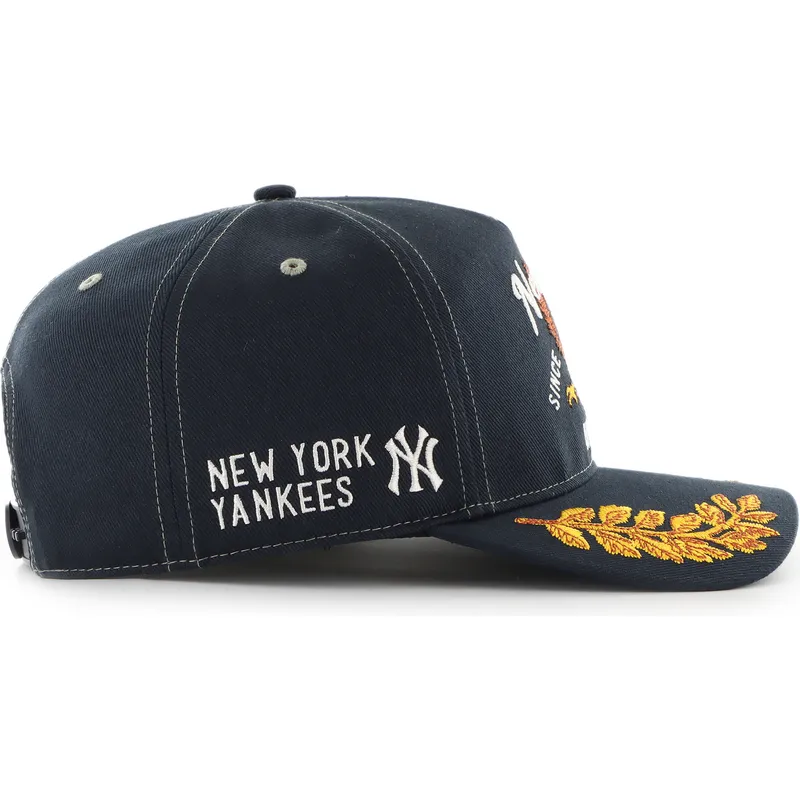 marineblaue-gebogene-snapback-kappe-hitch-keepsake-der-new-york-yankees-mlb-von-47-brand