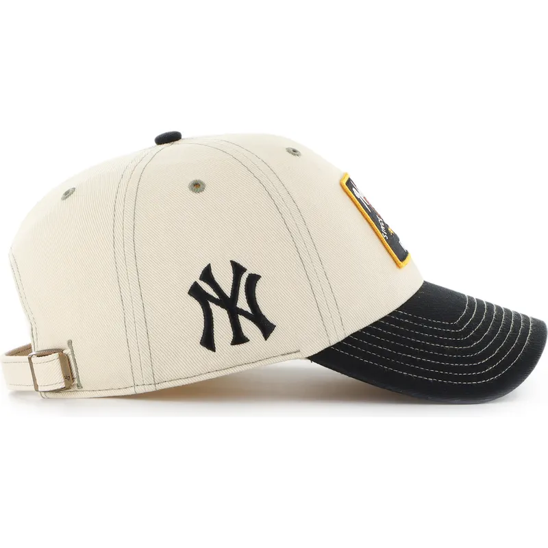 bojd-keps-beige-och-svart-justerbar-clean-up-keepsake-new-york-yankees-mlb-av-47-brand