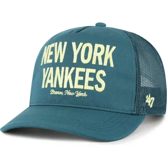 Sapkák ívelt zöld snapback Hitch Contemporary New York Yankees MLB 47 Brand