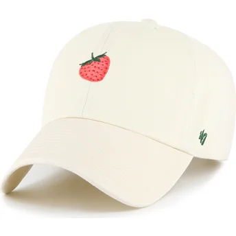 Sapkák ívelt bézs állítható Strawberry Cookie Clean Up Food Base Runner Icon 47 Brand