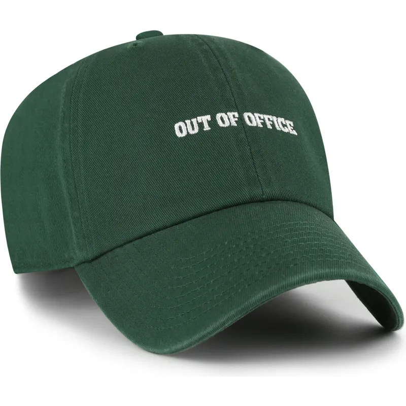 gorra-curva-verde-ajustable-out-of-office-phrase-clean-up-base-runner-icon-de-47-brand