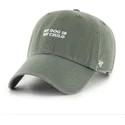 gorra-curva-verde-ajustable-my-dog-is-my-child-phrase-clean-up-base-runner-icon-de-47-brand