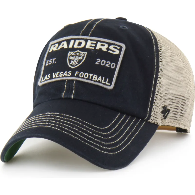 schwarze-trucker-kappe-clean-up-wabash-der-las-vegas-raiders-nfl-von-47-brand