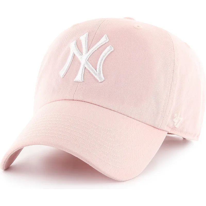 sapkak-ivelt-rozsaszin-allithato-clean-up-new-york-yankees-mlb-47-brand