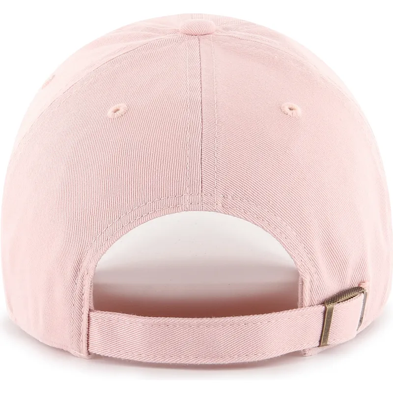 47-brand-curved-brim-clean-up-new-york-yankees-mlb-pink-adjustable-cap