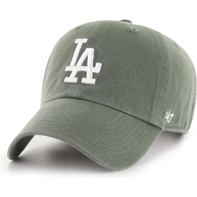 gorra-curva-verde-ajustable-clean-up-de-los-angeles-dodgers-mlb-de-47-brand