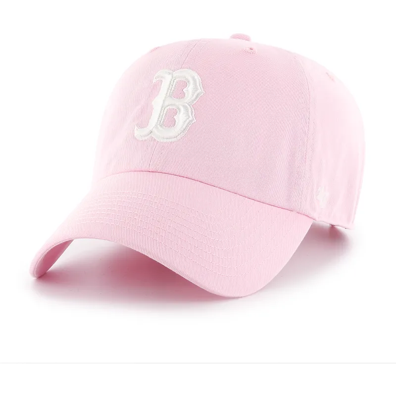 sapkak-ivelt-rozsaszin-allithato-clean-up-boston-red-sox-mlb-47-brand