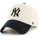 sapkak-ivelt-bezs-allithato-clean-up-two-tone-no-loop-label-new-york-yankees-mlb-47-brand