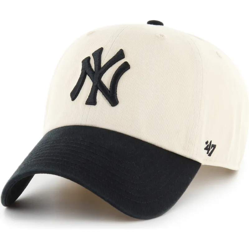 sapkak-ivelt-bezs-allithato-clean-up-two-tone-no-loop-label-new-york-yankees-mlb-47-brand sapkak-ivelt-bezs-allithato-clean-up-two-tone-no-loop-label-new-york-yankees-mlb-47-brand