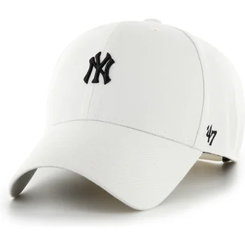 47 Brand Curved Brim MVP Base Runner New York Yankees MLB Beige Snapback Cap
