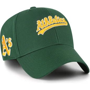 Sapkák ívelt zöld állítható MVP Ballpark Script Shot Oakland Athletics MLB 47 Brand